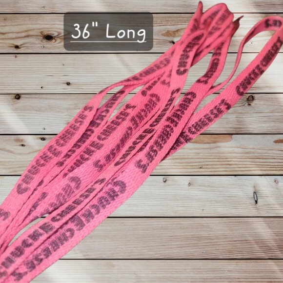 Vintage 90s - CHUCK E CHEESE - Pink Shoelaces - Picture 2 of 2